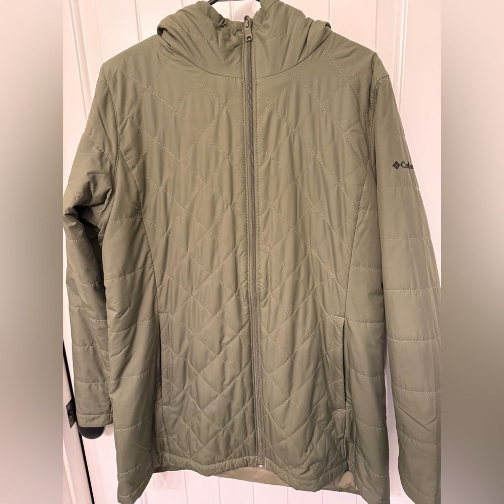 Columbia Women’s Heavenly Long Hooded Jacket - Sage Green